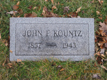 John Fredrich Kountz's headstone